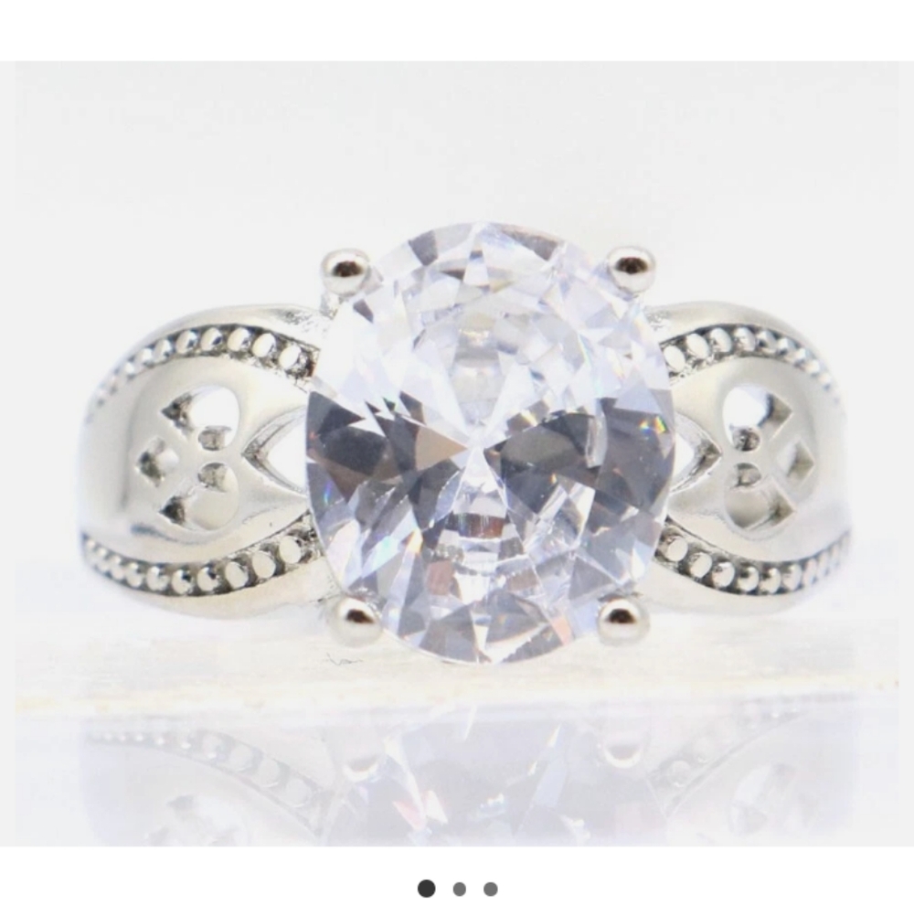 New CZ Sterling Silver Ring